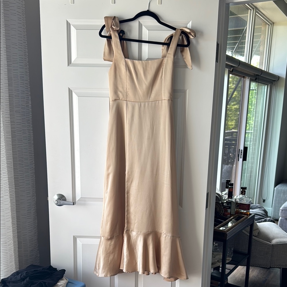 Show me your mumu Claire midi bridesmaids dress